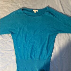 New York & Company Teal Knit Top